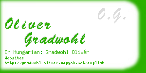 oliver gradwohl business card