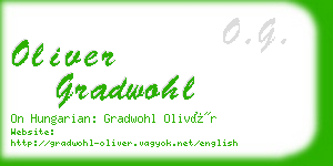 oliver gradwohl business card